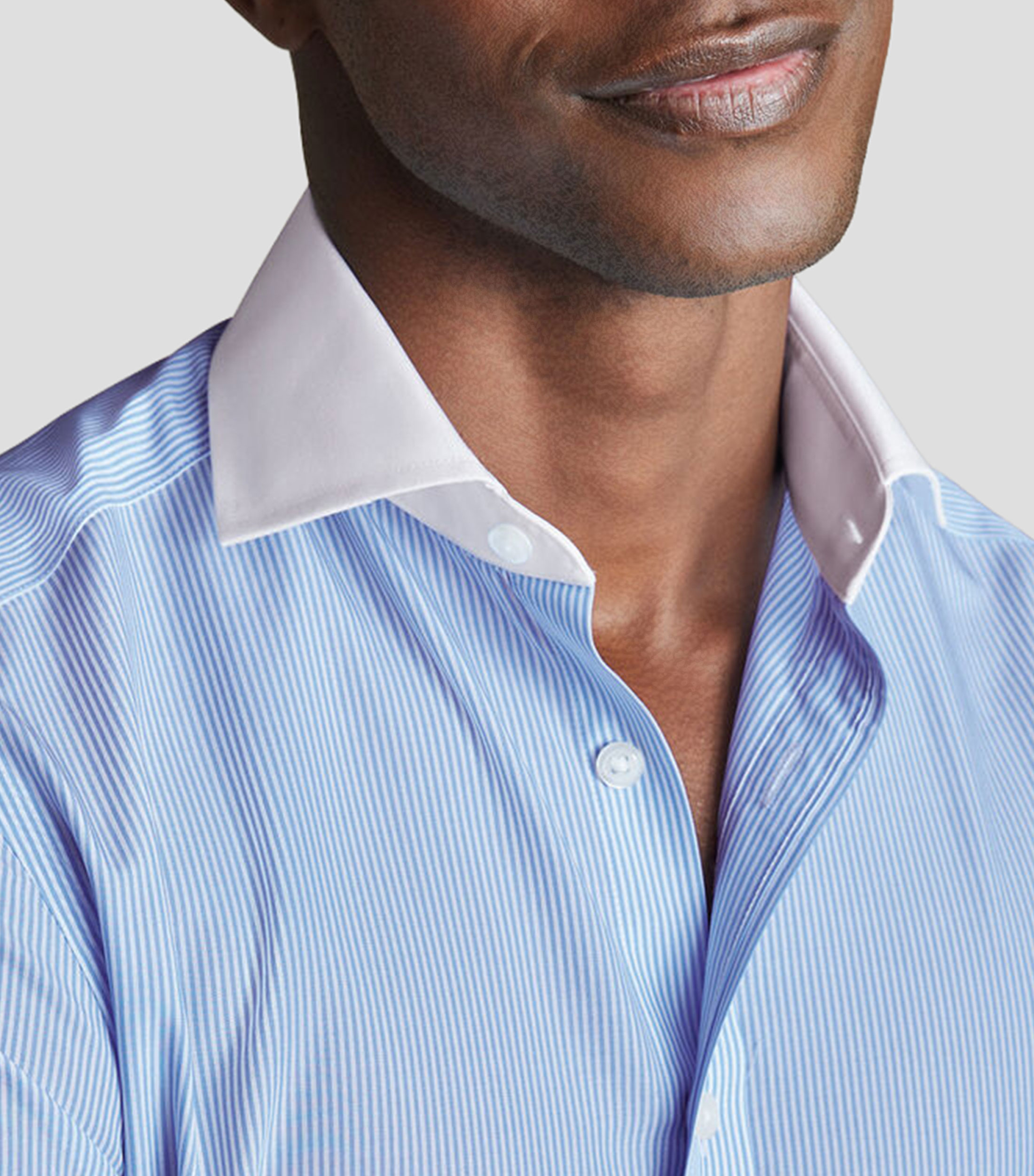 Camisa de vestir manga larga con rayas Winchester Hombre